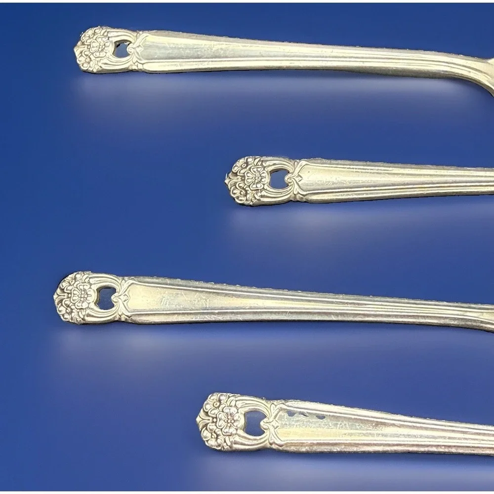 VTG 1847 Rogers Bros ETERNALLY YOURS Teaspoon Spoons Silverplate 6